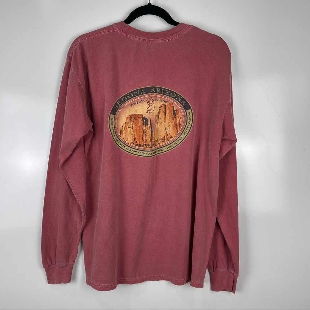 Vintage Long Sleeve T-Shirt Sedona Arizona Graphic Crewneck Size Large Y2K Era - Picture 2 of 8